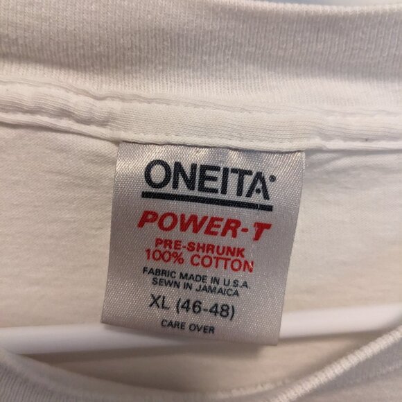 Vinatge 90's ONEITA Great Aloha Run Marathon Finisher T-Shirt Size XL - Picture 2 of 4